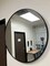 24" Framed Round Black Mirror - Bathroom Wall Mirror, Modern Modern Large Mirror